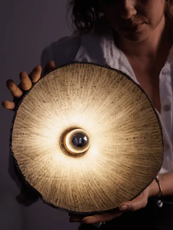 skulpturalna zidna lampa kora