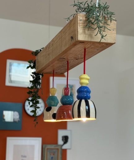 stropna lampa Bubimir keramicka sjenila detalj