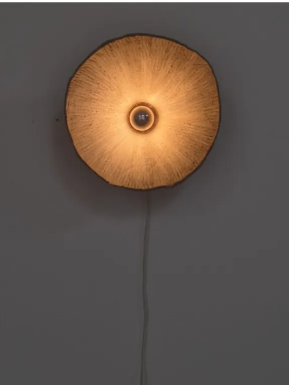 kora-kokos-2 Kora kokos keramicko sjenilo zidna lampa detalj Koshmar design